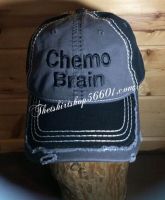 Chemo Brain Cap Hat Embroidered