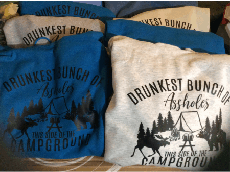 Hoody Hoodie Drunkest Bunch of Assholes Campfire