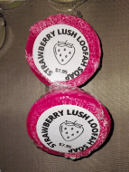 Loofah Strawberry Lush Soap Bar