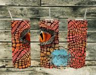 Tumbler 20 oz Dragon Coral